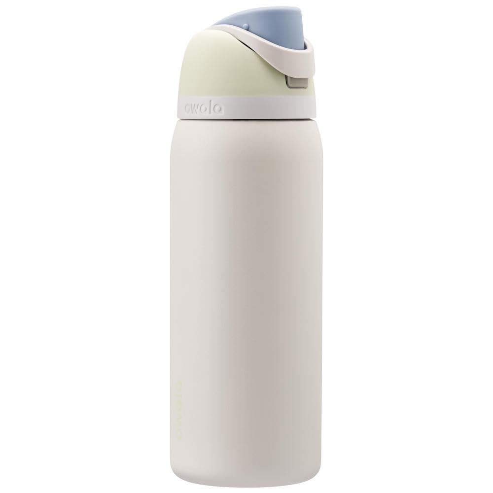 Owala FreeSip Insulated Stainless Steel Water Bottle with Straw for Sports, Travel, and School BPA-Free Sports Water Bottle, 32 oz, Boneyard (Pack of 6)