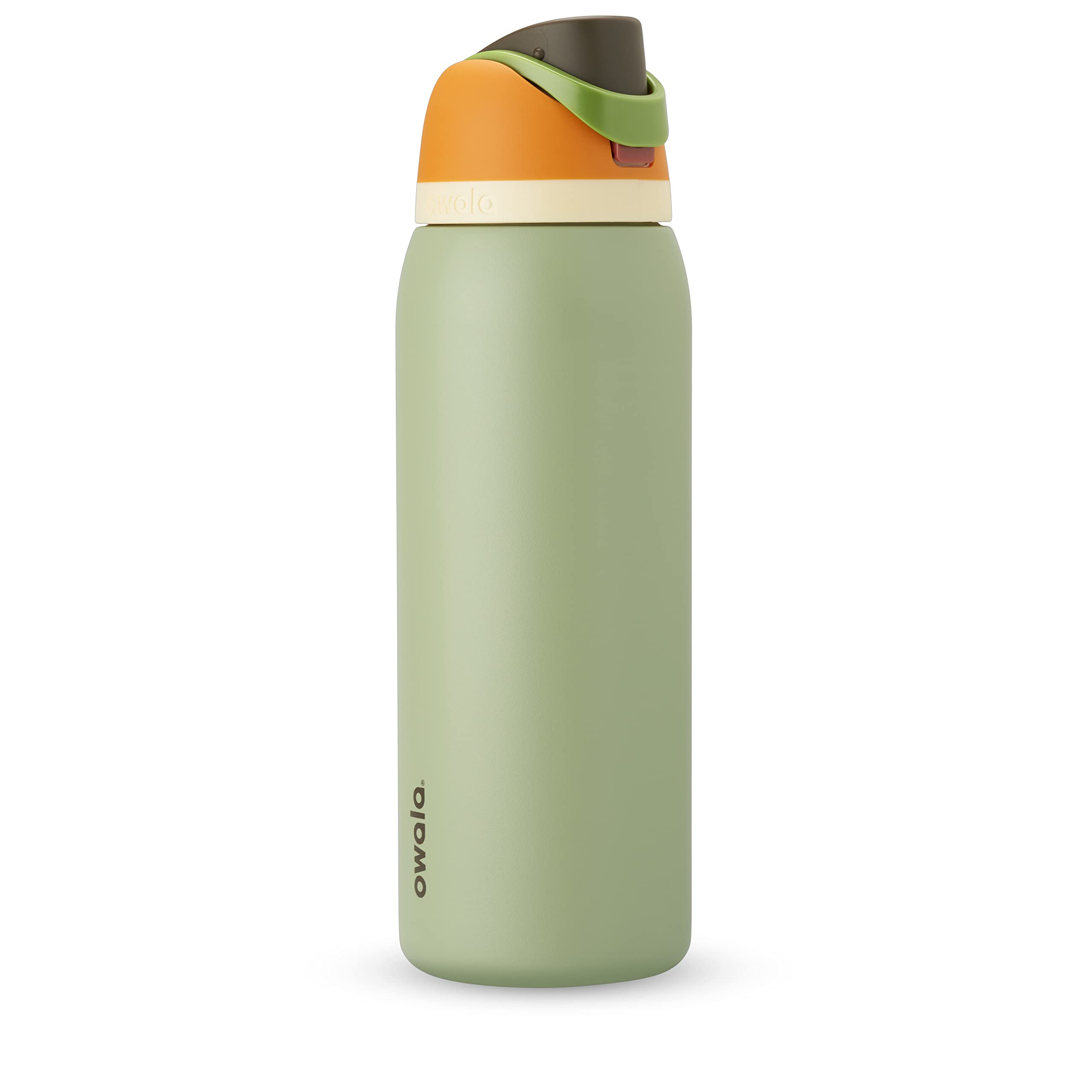 Owala FreeSip Insulated Stainless Steel Water Bottle with Straw for Sports, Travel, and School BPA-Free Sports Water Bottle, 32 oz, Boneyard (Pack of 6)