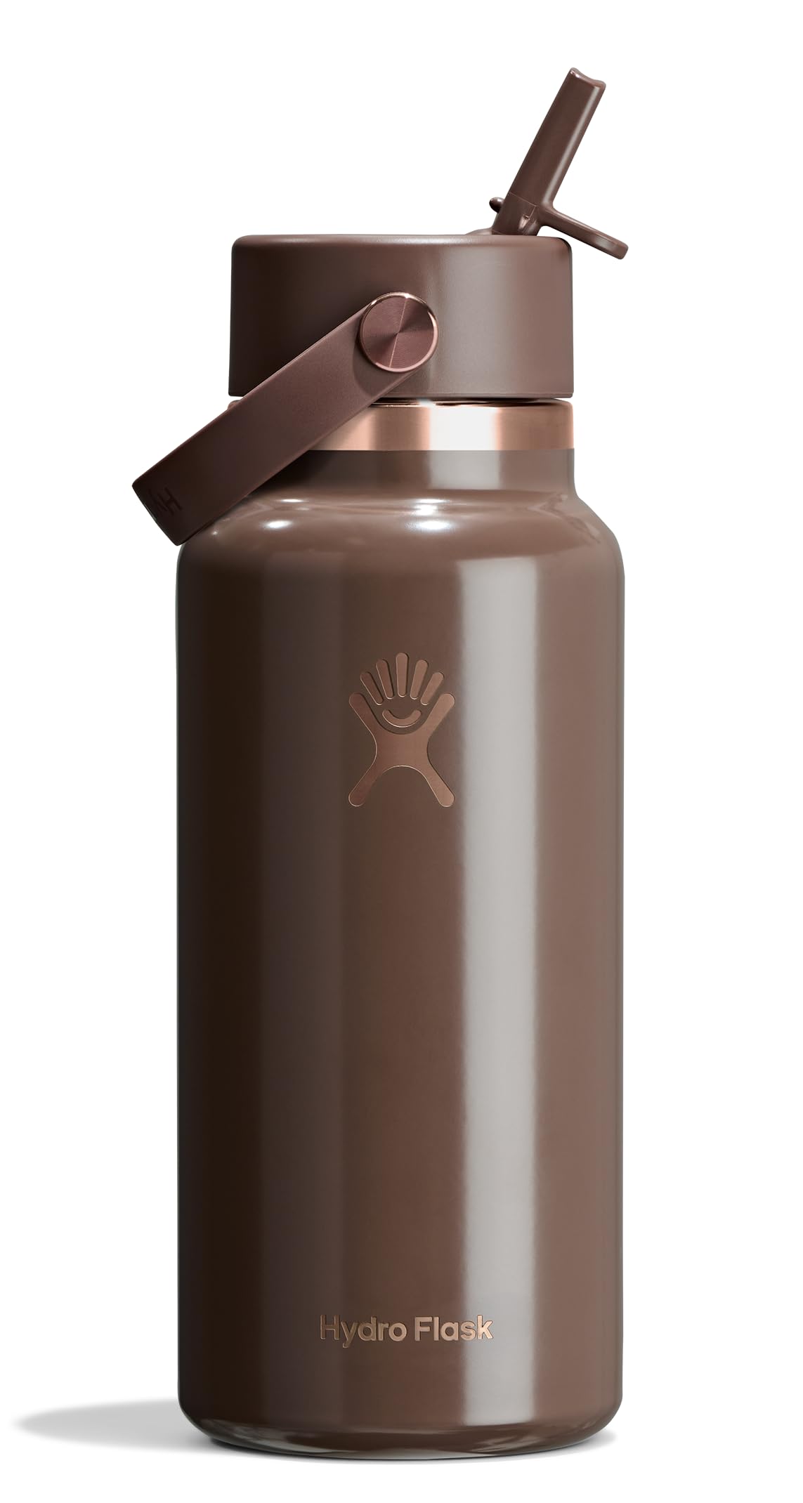 Hydro Flask Water Bottle - Insulated Stainless Steel - Wide Straw Lid, Non Spill, Leakproof in 40 Oz Indigo Blue