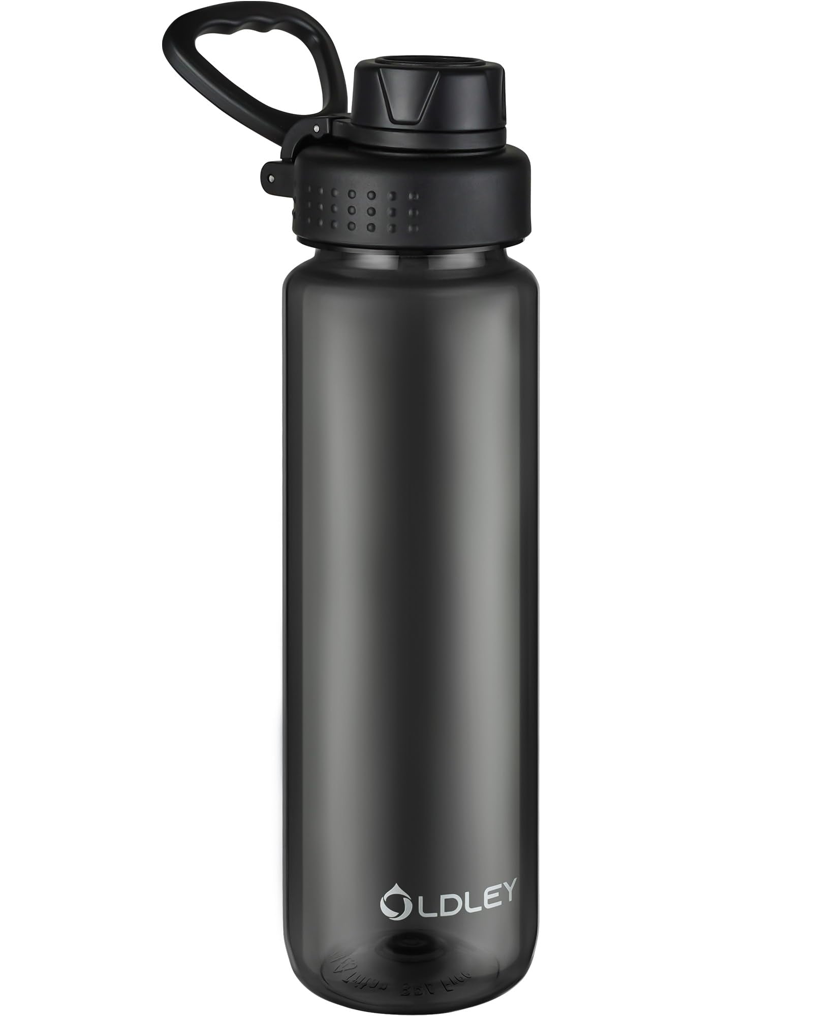 OLDLEY Water Bottles 20oz BPA Free Tritan Water Bottle with Carry Handle and Spout Lid, Leakproof Kids Water Bottle for Home,Travel, School, Outdoors, Transparent