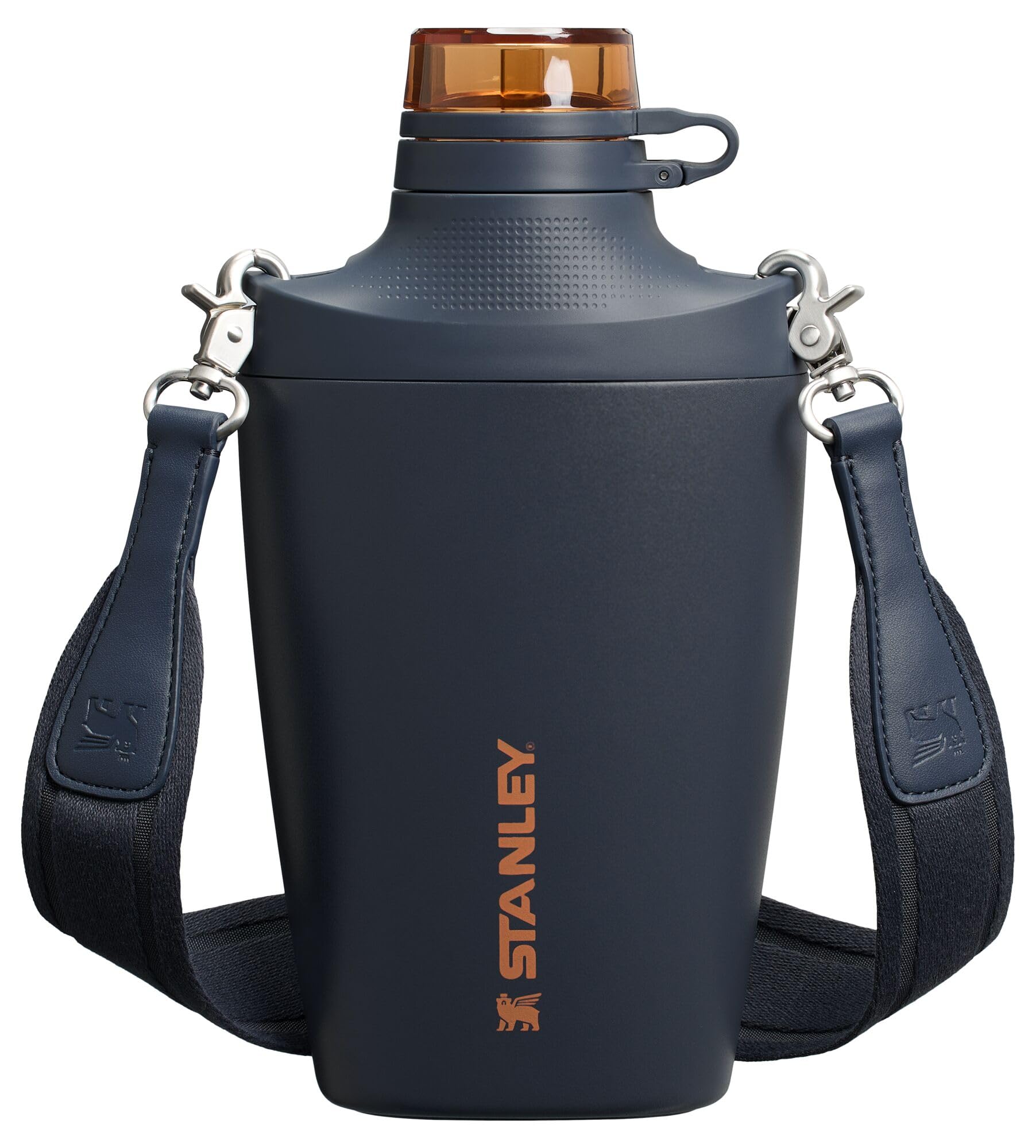 Stanley Cross Bottle 23 oz | Travel Water Bottle with Jacquard Strap | Leakproof Tritan Lid with Removable Straw | Insulated Stainless Steel | BPA-Free | Black