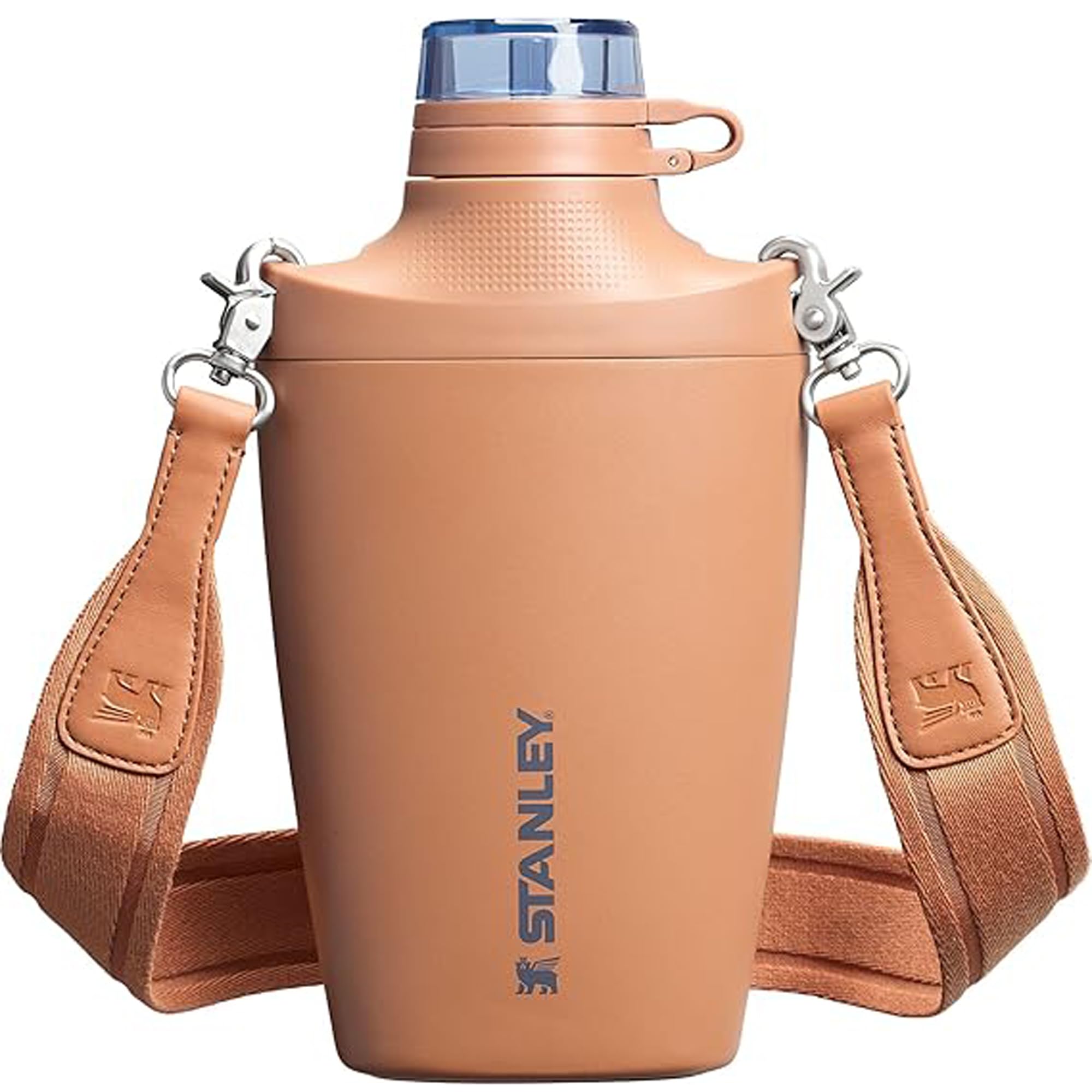 Stanley Cross Bottle 23 oz | Travel Water Bottle with Jacquard Strap | Leakproof Tritan Lid with Removable Straw | Insulated Stainless Steel | BPA-Free | Black